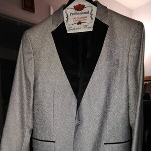 J. Ferrar Brand | Men's Blazer | Size XL | Silver Color w /jeweled button